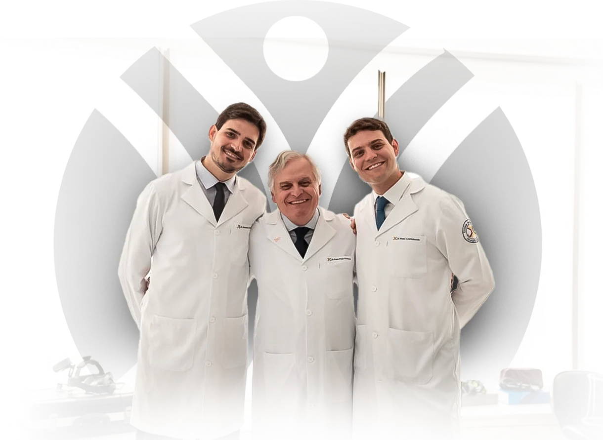 Dr. Alexandre, Dr. Pedro Paulo e Dr. Paulo Antonaccio