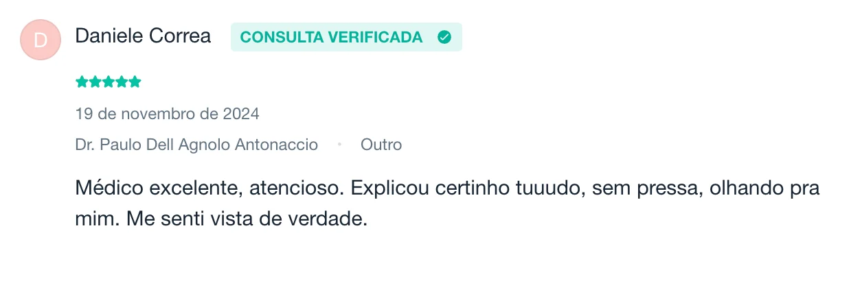 Avaliação de Daniele Correa